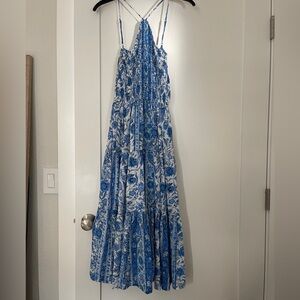 💙 Olivaceous Halter Midi Dress